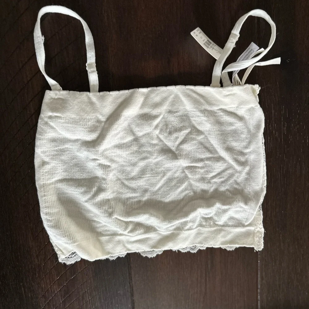 ‼️RARE‼️🎸ANTHROPOLOGIE🎸🔥NWT🔥Lace Scalloped Bandeau Bralette— S/M